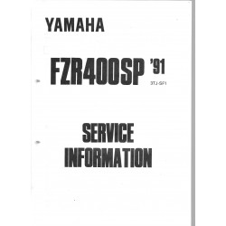 Manuel d'atelier Yamaha FZR 400 SP de 1991 / 1992 type 3TJ
