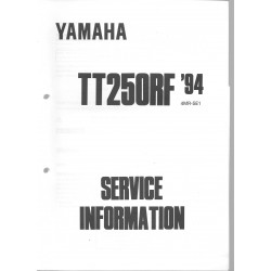 Manuel d'atelier Yamaha TT 250 RF, RG et RR