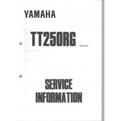 Manuel d'atelier Yamaha TT 250 RF, RG et RR