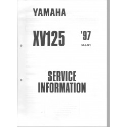 Manuel d'atelier Yamaha XV 125 de 1997 type 5AJ