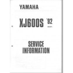 Manuel d'atelier Yamaha XJ 600 S de 1992 et 1996