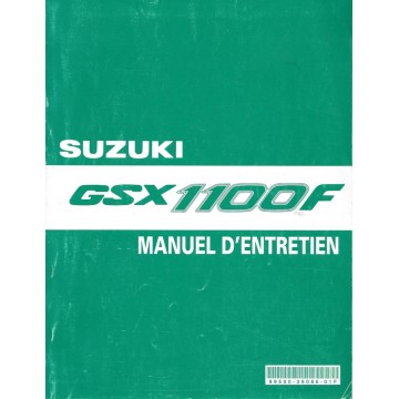 Manuel atelier SUZUKI GSX 1100 F (de 1989 à 1994)