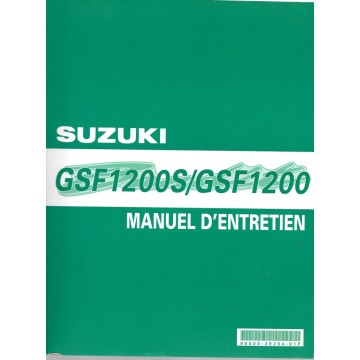 Manuel atelier SUZUKI GS 1200 / GSF 1200 S (de 2001 à 2005)