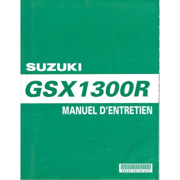 Manuel atelier SUZUKI GSX 1300 RX modèle 1999