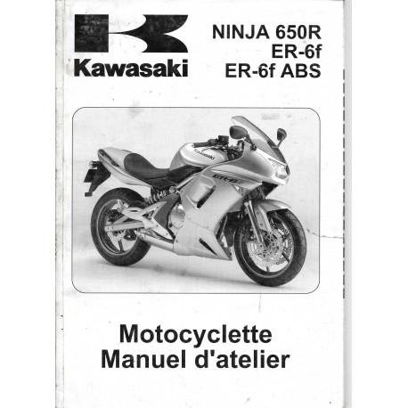 Manuel atelier KAWASAKI ER-6f et dérivés de 2006