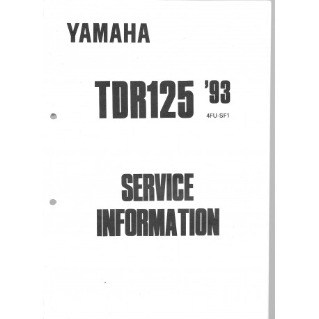 YAMAHA TDR 125 1993 à 1997 type 4FU