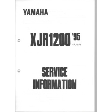 Manuel d'atelier Yamaha XJR 1200 de 1995 type 4PU