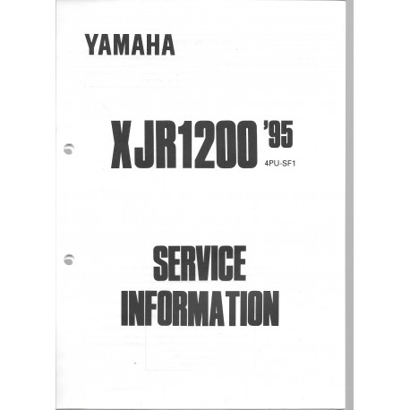Manuel d'atelier Yamaha XJR 1200 de 1995 type 4PU