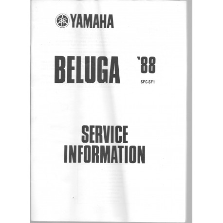 Manuel d'atelier Yamaha BELUGA 50 type 3EC de 1988