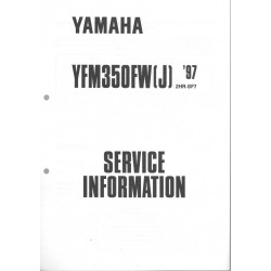 Manuel d'atelier Yamaha YFM 350 FW  94 / 97 type 3HN