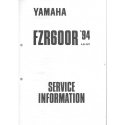 Manuel d'atelier Yamaha FZR 600 R 1994 / 95 type 4JH
