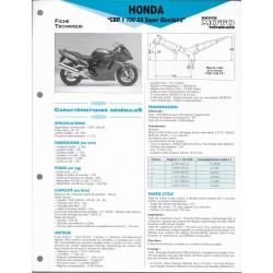 HONDA CBR 1100 XX de 1997   (Fiche RMT)