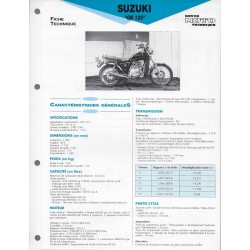 SUZUKI GN 125 de 1987 à 1994  (Fiche RMT)