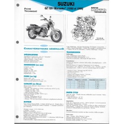 SUZUKI GZ 125 de 1998 et 1999  (Fiche RMT)