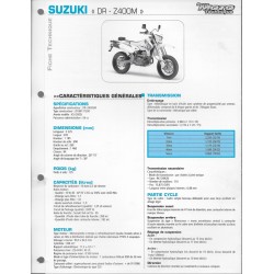 SUZUKI DR-Z400M de 2005  (Fiche RMT)