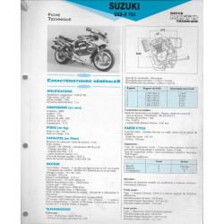 SUZUKI GSX- R 750  de 1991 (Fiche RMT)