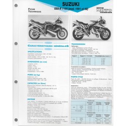 SUZUKI GSX-R 1100 de 1991 et 1992  (Fiche RMT)