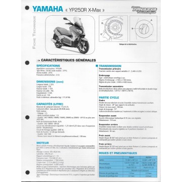 YAMAHA YP 250 R X-Max de 2010  (Fiche RMT)