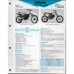 YAMAHA TT 600  de 1983 à 1992  (Fiche RMT)