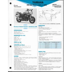 YAMAHA FZS 600 Fazer de 1998 et 1999  (Fiche RMT)