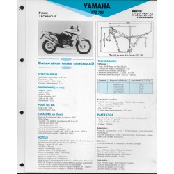 YAMAHA XTZ 750  de 1989 / 1990  (Fiche RMT)