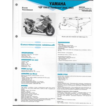 YAMAHA YZF 1000 R de 1997  (Fiche RMT)