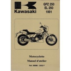 Manuel atelier KAWASAKI GPZ 250 / EL 250  (1991)