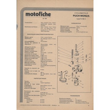 PUCH MONZA type N 50 C de 1978 et plus