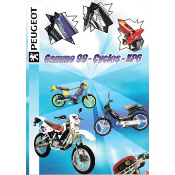 PEUGEOT gamme cyclomoteurs de 1999