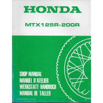 HONDA MTX 125 R / MTX 200 R (Additif mars 1985)