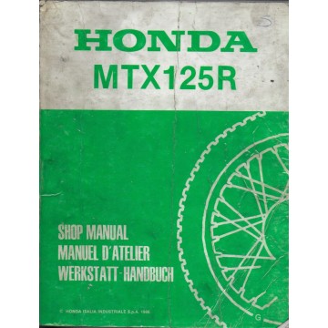 HONDA MTX 125 R (Manuel de base novembre 1986)