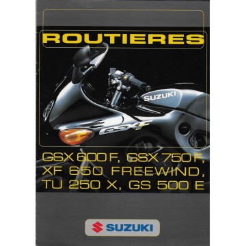 SUZUKI Catalogue routières (année non précisée)