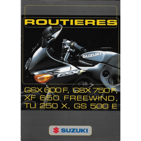 SUZUKI Catalogue routières (année non précisée)