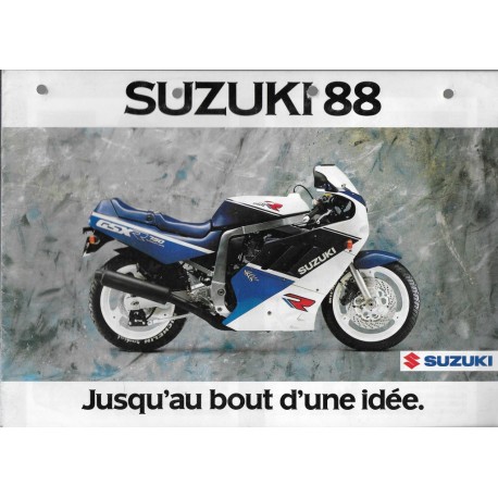 SUZUKI Catalogue Gamme de 1988