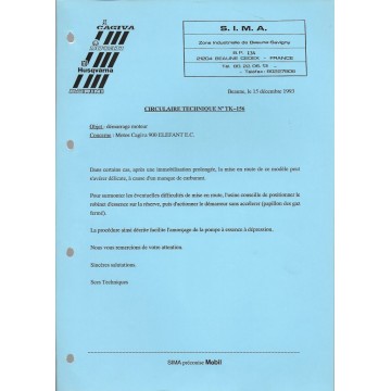 Classeur notes de service atelier CAGIVA (1991 - 2001)