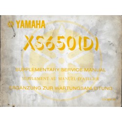 YAMAHA XS 650 (D)  (supplément manuel atelier 08 /1976)