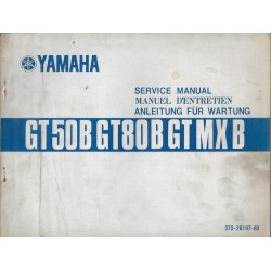 YAMAHA GT 50  B / GT 80 B (manuel atelier 09 / 1974) 