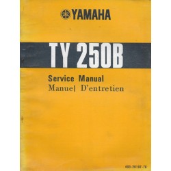 YAMAHA TY 250 B (manuel atelier de base 10 / 1974)