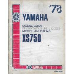 YAMAHA XS 750 1978  (Présentation modèle 11 / 1977)