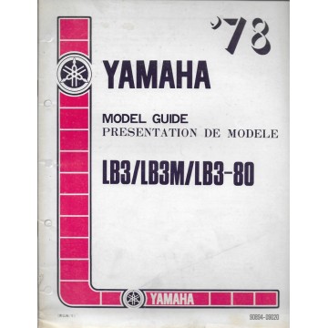 YAMAHA LB3 / LB3M / LB3-80 BOP (présentation 08 / 77) 