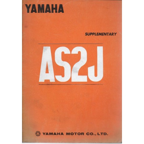 YAMAHA 125 cc AS2J de 1971 (suppl Manuel atelier 01/71)