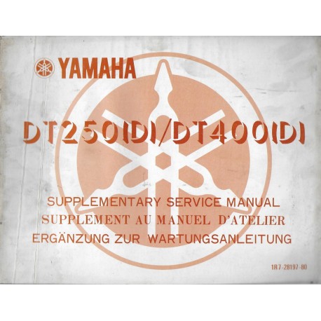  YAMAHA DT 250 (D) / 400 (D)  de 1977   (manuel atelier 11 / 76) ) 