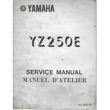 Manuel atelier YAMAHA YZ 250E (12 / 1977) type 2K7
