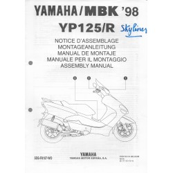 YAMAHA YP 125 / R  1998 ( assemblage 04 / 98) type 5DS