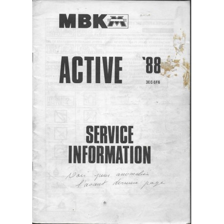 MBK / MOTOBECANE ACTIVE 50cc (M.A. 04 / 88) type 3EC