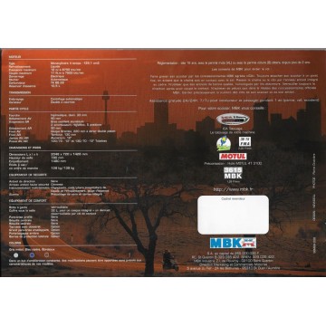 Prospectus MBK SKYLINER 125 cc  de 1998