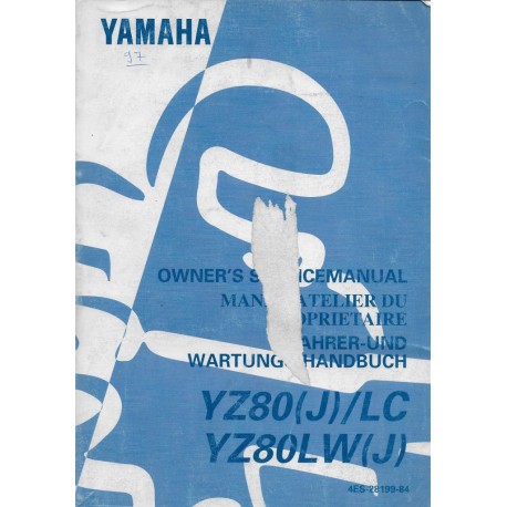 YAMAHA YZ 80 (J) / LC type 4ES de 1997