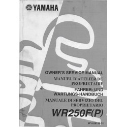 YAMAHA WR 250 F (P) de 2002 type 5PH