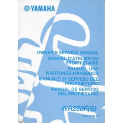 YAMAHA WR 250 F (S) de 2004 type 5UM