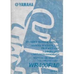 YAMAHA WR 400 F (M)  de 2000  type 5GS